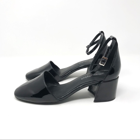 Jeffrey Campbell Patent Leather Block Heels Black - Picture 5 of 10